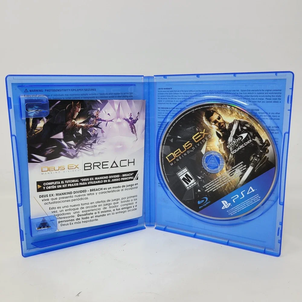 Deus Ex Mankind Divided Day One Edition Sony PlayStation 4 PS4 Action RPG Game